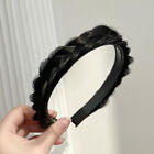Women Non-Slip Wide-Brimmed Hair Hoop Handmade Retro Head Hoop Headwear Hairband