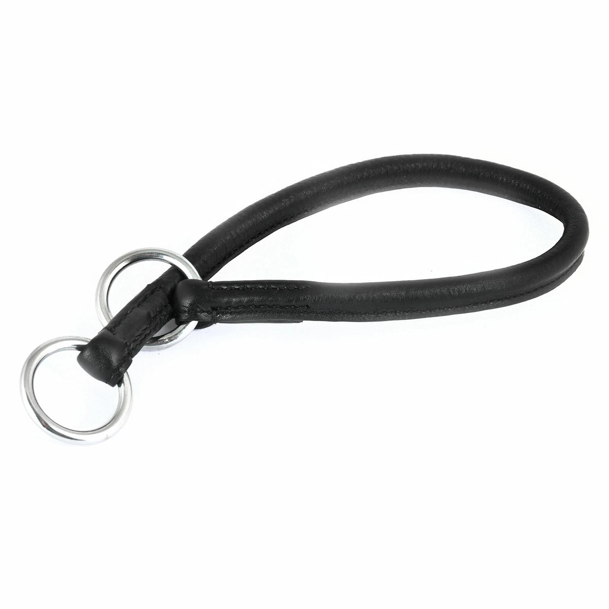 Karlie Halsband Rondo Mit Ring – 70 Cm Leder, Schwarz, Für Adresstube, Bequem & Robust