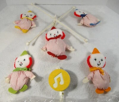 Juguete musical para payasos móviles cuna bebé #40071 1978 EDEN vintage  Foto 1 de 4