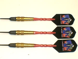 Soft Tip Darts, New, 1/4" 8 Gram Brass with Alum Shafts, N.O.S.#3860 - Picture 1 of 3