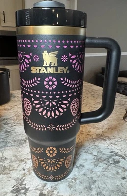 Stanley Dia de Los Muertos 30oz Midnight Catrina Quencher TumblerNew Without Box - Image 1 of 3
