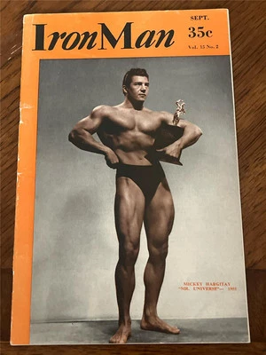 IRONMAN bodybuilding muscle fitness magazine MICKEY HARGITAY 9-55 Foto 1 de 4