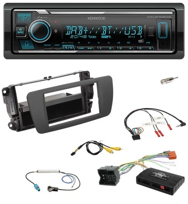 Kenwood Bluetooth Lenkrad DAB USB Autoradio für Seat Ibiza 2008-2015 tuam grey - Bild 1 von 4
