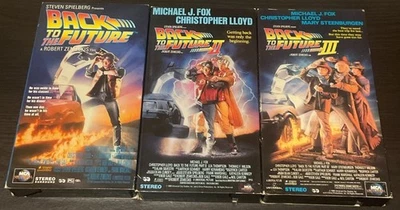 Back to the Future I, II, III Trilogy 1 2 3 Michael J. Fox- 3 VHS Lot Set - Image 1 of 4