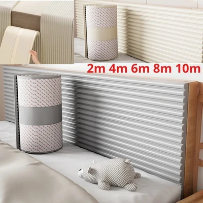 8m Padded Wall Sticker Self-adhesive Anti-Collision Wall Panel Nursery Headboard - Image 1 of 4