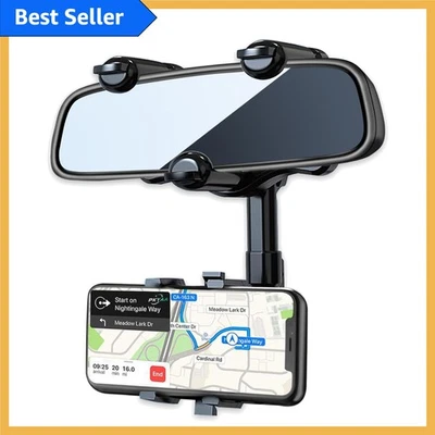 Multifunctional Car Phone Holder with Waterproof Design and One-Hand Operation - Image 1 of 4