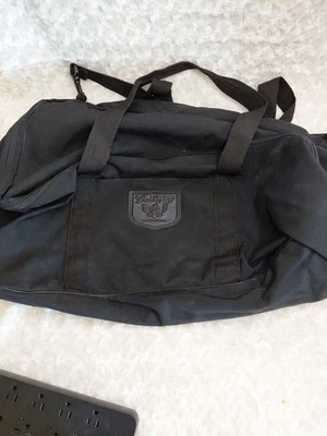Honda Goldwing Duffle Bag Saddle Black Handles Travel Vintage Overnight - Image 1 of 4