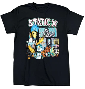 Collection Static X Band Album schwere Baumwolle schwarz alle Größen T-Shirt TT290 - Bild 1 von 3