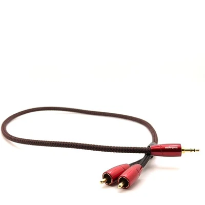 Cable AudioQuest Golden Gate de 3,5 mm mini a doble RCA 0,6 M (23,6 pulgadas) de largo Foto 1 de 4