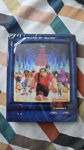 Wreck It Ralph 3D+2D Blu-Ray BLUFANS Exclusive Lenticular Steelbook OOP - Picture 1 of 3