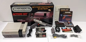 Nintendo NES Action Set - IN BOX - CIB - Tested New 72 Pin - Very Nice! - Picture 1 of 21