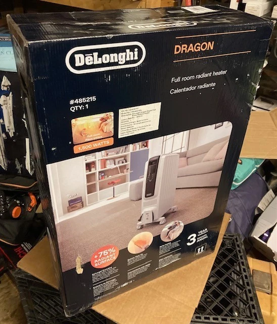 De'longhi 5,120-BTU Oil-Filled Radiant Electric Portable Space Heater Thermostat - Image 1 of 1