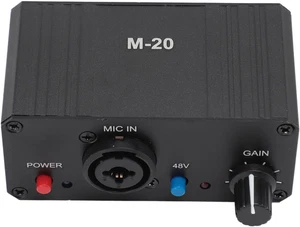 Preamplificatore Microfonico, Preamplificatore Microfonico Con Uscita XLR Con Al - Foto 1 di 12