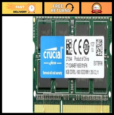 Notebook 8GB DDR3 1600MHz CL11 atualização de memória RAM - alto desempenho, velocidade rápida - Imagem 1 de 3