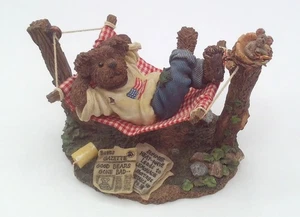 Vintage 2001 Boyd's Bears & Friends #227785 6E/5003 Bear in Hammock Figurine - Picture 1 of 9