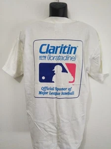 VTG GILDAN Schering Claritin Official Sponsor Of MLB T- SHIRT Men's LARGE (NEW) - Picture 1 of 8
