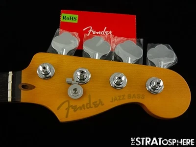 Fender American Ultra II Jazz BASS NECK w/ TUNERS, USA Modern "D", Ebony - Image 1 of 4