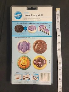 Lion Monkey Elephant Bear Birthday Child Animals Cookie Chocolate Candy Mold - Picture 1 of 3