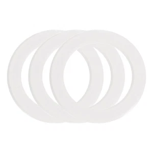 Bague Adaptateur Magnétique, 3Pcs ABS Bague Autocollant Magnétique, Blanc - Photo 1 sur 7