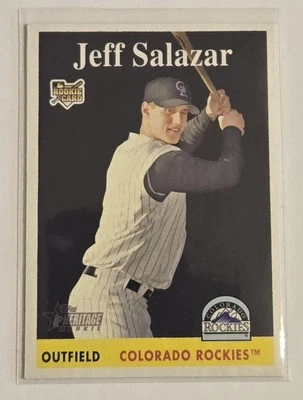 Jeff Salazar 2007 Topps Heritage #466 Colorado Rockies M2 - Image 1 of 2