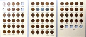 Set 82 centesimi di grano Lincoln, 1930-1958 P/D/S, in cartella Littleton #2!  (LWCL-001) - Foto 1 di 11