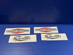 Lot of Rare Original Harley Davidson and Sportster Motorcycle Tank Decals - Picture 1 of 2
