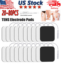 40 TENS Electrode Pads EMS Replacement Unit 7000 3000 2x2 Muscle Stimulator BULK