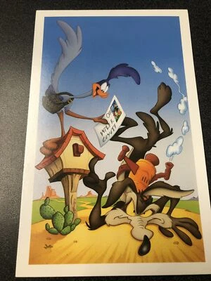 Wile E Coyote & Road Runner at Mailbox 2000 USPS Postal Card UX314-1 Pack Of 10 - Image 1 of 3