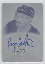 2015 Leaf ITG Superlative Printing Plate Cyan 1/1 Bryan Trottier Auto HOF xp6
