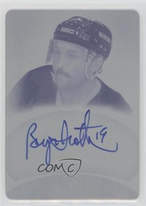 2015 Leaf ITG Superlative Printing Plate Cyan 1/1 Bryan Trottier Auto HOF xp6