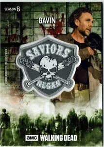 Walking Dead Season 8 Manufactured Faction Patch Relic MOLD PR-SG Gavin #05/25 - Picture 1 of 2