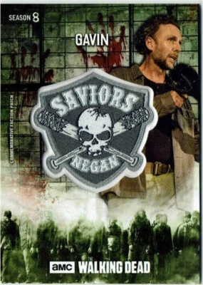 Walking Dead Season 8 Manufactured Faction Patch Relic MOLD PR-SG Gavin #05/25 - Image 1 of 2