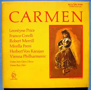 BIZET - CARMEN - PRICE KARAJAN 1st Ed 3-LPs RCA LDS 6164 Soria Series 1964 EX - Picture 1 of 8