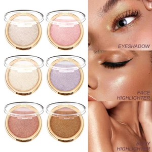 Face Contour Bronzer Shimmer Highlighter Palette 3D Face Brighten Shadow Powd - Picture 1 of 18