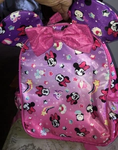 New Disney Minnie Mouse Ears Backpack Bag - Picture 1 of 7