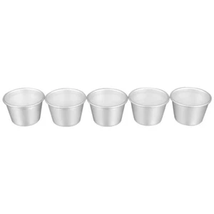 5 Pcs Aluminum Alloy Mold Cake Bases Round Dish Tray Baking Gadgets Mini Pan - Picture 1 of 12