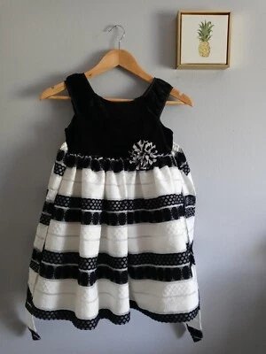 Marmellata  princess  Dress Party Girl size 6X  Black And White Comfortable  - Image 1 of 4