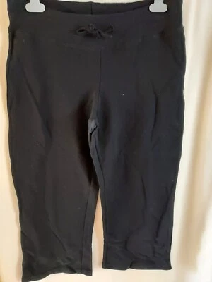 NUEVO SIN ETIQUETAS E-vie Cordón Negro Cintura Elastizada 3/4 Cortados Deportes Talla 10-12 Foto 1 de 4