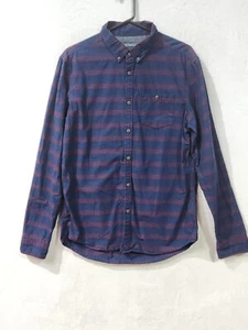 Kenji Mens Navy Long Sleeve Slim Fit Shirt Button Up Collar Size L (2079) - Picture 1 of 5