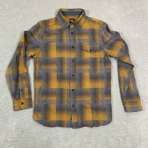 Lost at Sea Flannel Mens Small Plaid Multicolor Shirt Button Up - Picture 1 of 9