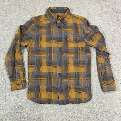 Camisa Lost at Sea Franela Para Hombre Pequeña A Cuadros Multicolor Abotonada Foto 1 de 4