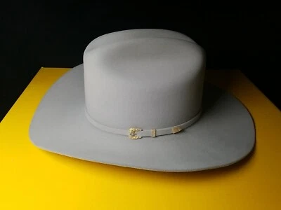 Sombrero de Vaquero Twinstone Western Talla 6 3/4 Gris Sinaloa Ala de 3.5 Pulgadas EE. UU. 6X Foto 1 de 4