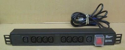 Horizontal 19" 1.5U 10x IEC C13 Slots 3250W 13A PDU 3m Cable HIEC/10 13A - Image 1 of 4