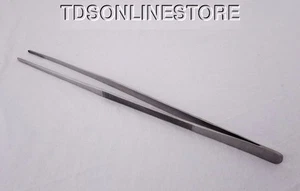 18 Inch Large Multipurpose Stainless Steel Blunt Serrated Tip Tweezers - Picture 1 of 2