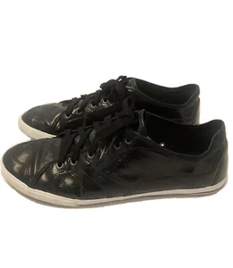 Zara Men’s Black Patent Leather Sneakers 12 - Bild 1 von 10