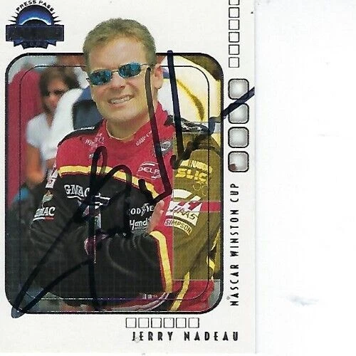 JERRY NADEAU SIGNED 2002 PRESS PASS ECLIPSE #14 - NASCAR - Image 1 of 1