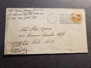 APO 314 BLANDFORD, ENGLAND, UK Censored WWII Army Cover 104 Hospital - Picture 1 of 2