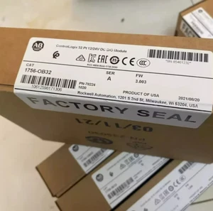 New Factory Sealed AB 1756-OB32 SER A ControlLogix 32 Point D/O Module 1756OB32 - Foto 1 di 6