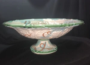 Japan Pedestal Bowl Bordeaux by Stafford HTF JapanCompote Grape and  Leaves 1989 - Picture 1 of 3