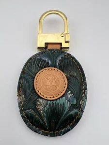 IL Papiro Italian genuine leather multicolor keychain/Keyring. Used. - Picture 1 of 6